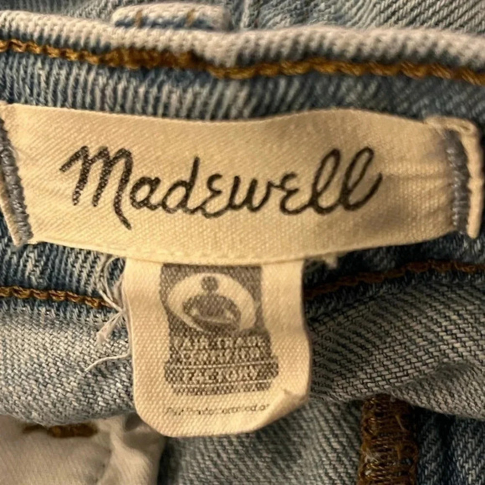 Madewell 90’s High Rise Slim Crop BoyJean - Size 24 Light Wash - Picture 11 of 14